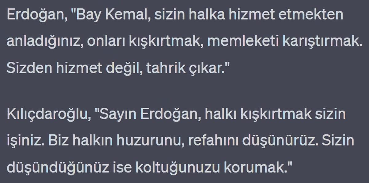 Kılıçdaroğlu ile Erdoğan’ı Yapay Zekâ Aracılığıyla Bir Araya Getirdik: İşte Tartışma Programındaki Hararetli Diyalogları...
