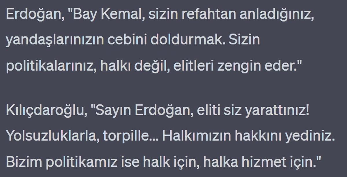 Kılıçdaroğlu ile Erdoğan’ı Yapay Zekâ Aracılığıyla Bir Araya Getirdik: İşte Tartışma Programındaki Hararetli Diyalogları...