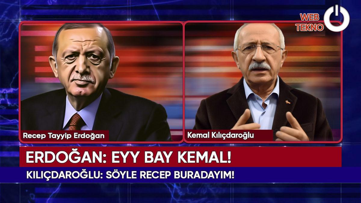 Kılıçdaroğlu ile Erdoğan’ı Yapay Zekâ Aracılığıyla Bir Araya Getirdik: İşte Tartışma Programındaki Hararetli Diyalogları...