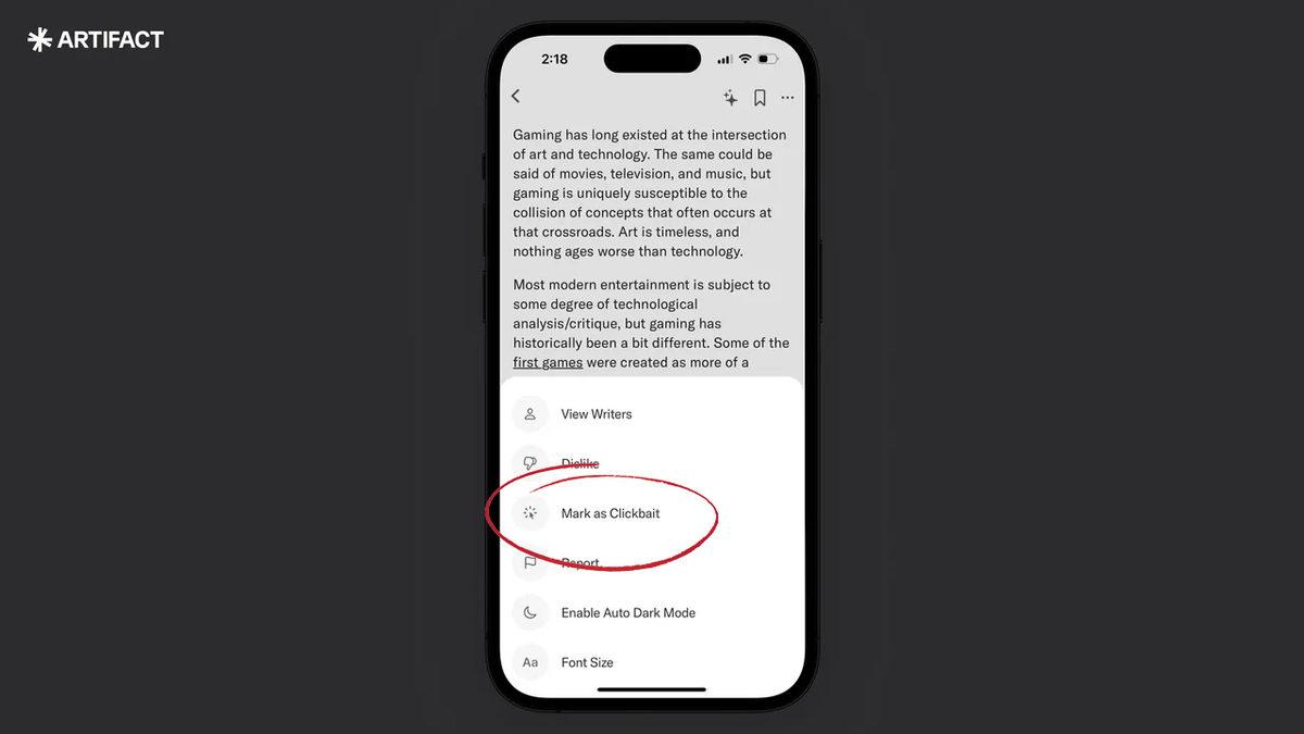 Haber Uygulaması Artifact, Clickbait Başlıkları Tarihe Gömebilecek Özelliğini Duyurdu