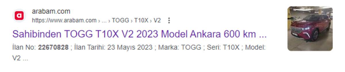 Togg T10X, 3.5 Milyon TL’ye 2. El Satışa Çıkarıldı: RTÜK Soruşturma Başlattı!