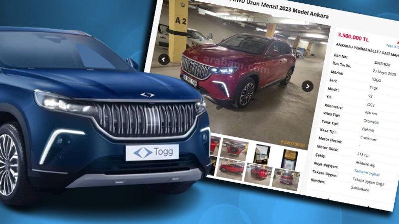 Togg T10X, 3.5 Milyon TL’ye 2. El Satışa Çıkarıldı: RTÜK Soruşturma Başlattı!