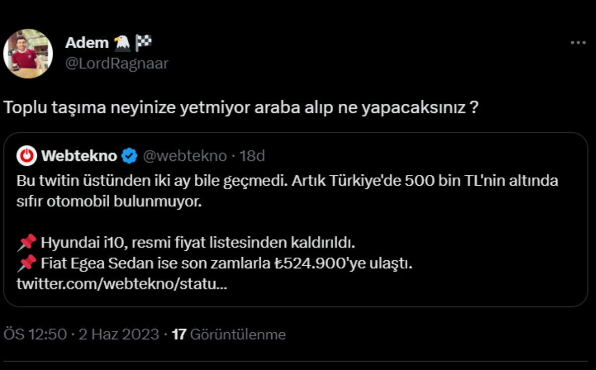 Hepimize Geçmiş Olsun: Türkiye’de 500 Bin TL’nin Altında Sıfır Araba Kalmadı!