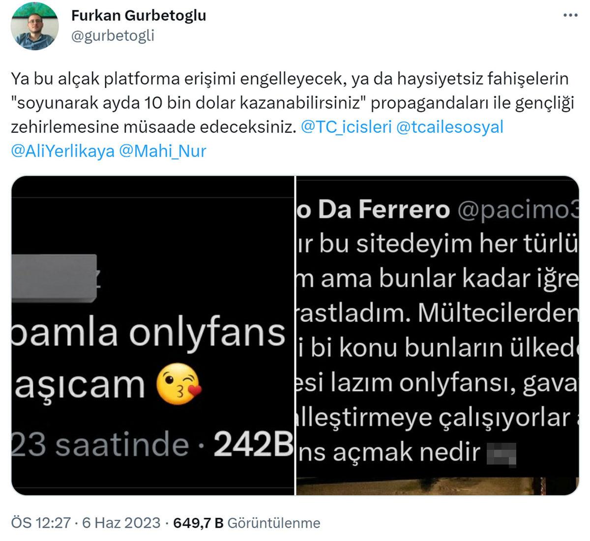 OnlyFans, CİMER’e Şikayet Edildi: Twitter’da Platformun Kapanması İçin 