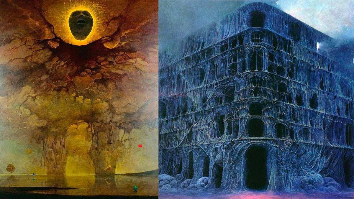 Korku, Endişe, Yok Oluş... Kâbuslarını Çizen Ressamın Adeta Cehennemden Kopmuş Gibi Görünen Distopik Eserleri