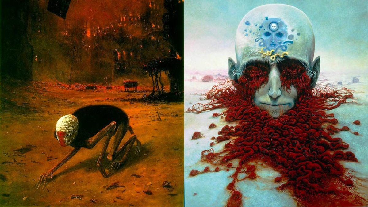 Korku, Endişe, Yok Oluş... Kâbuslarını Çizen Ressamın Adeta Cehennemden Kopmuş Gibi Görünen Distopik Eserleri