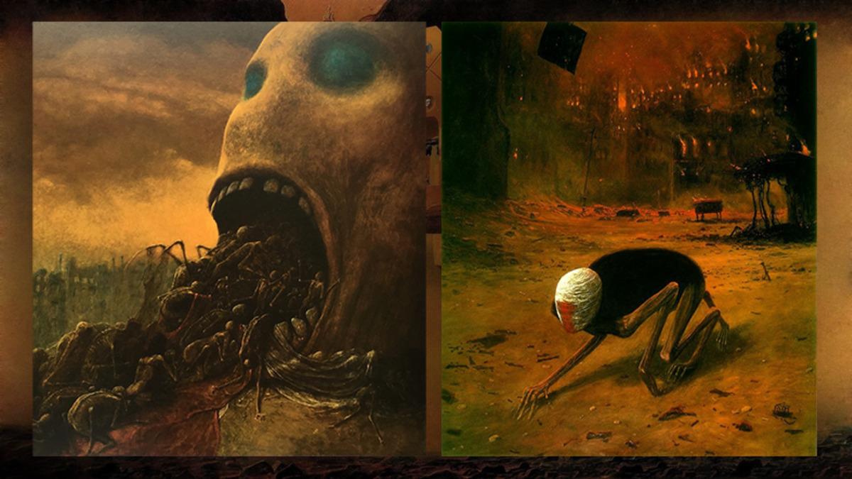 Korku, Endişe, Yok Oluş... Kâbuslarını Çizen Ressamın Adeta Cehennemden Kopmuş Gibi Görünen Distopik Eserleri