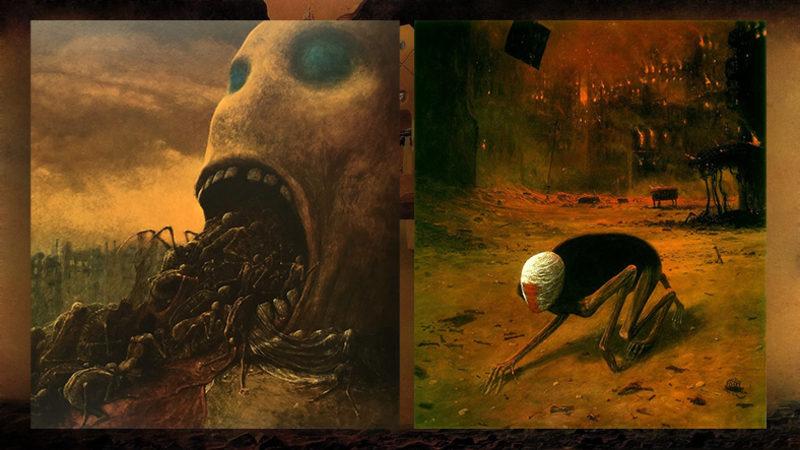 Korku, Endişe, Yok Oluş... Kâbuslarını Çizen Ressamın Adeta Cehennemden Kopmuş Gibi Görünen Distopik Eserleri