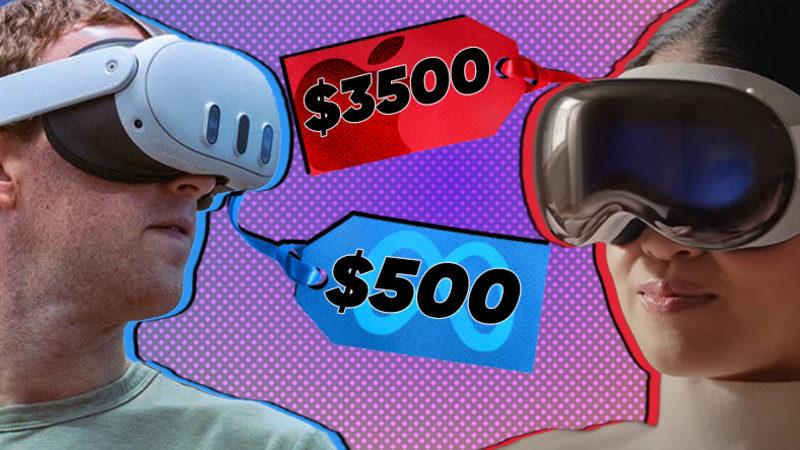 Apple Vision Pro ile En Büyük Rakibi Meta Quest 3 Arasındaki Farklar (Aradaki $3.000 Neyin Nesi?)