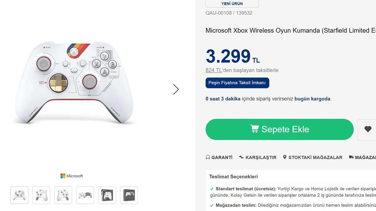 Starfield Özel Xbox Oyun Kolunun Türkiye Fiyatı Açıklandı (O Paraya 2 Sene Önce Xbox Series S Alıyorduk)
