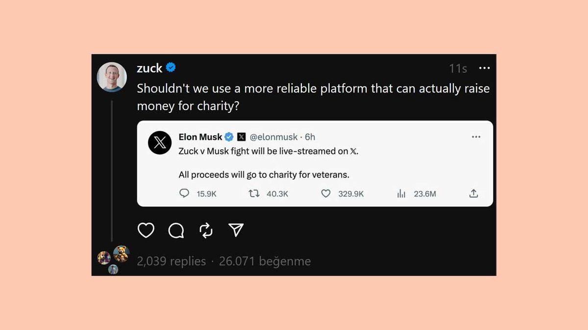 Elon Musk, Mark Zuckerberg ile Nerede Dövüşeceğini 