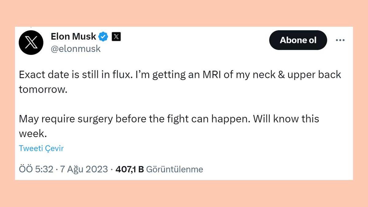 Elon Musk, Mark Zuckerberg ile Nerede Dövüşeceğini 