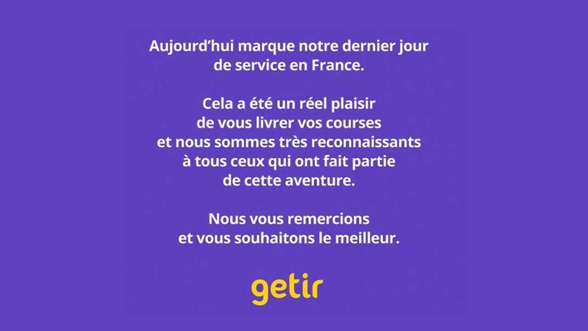 Getir, Fransa’daki Operasyonlarını Resmen Durdurdu: Açıklama Geldi