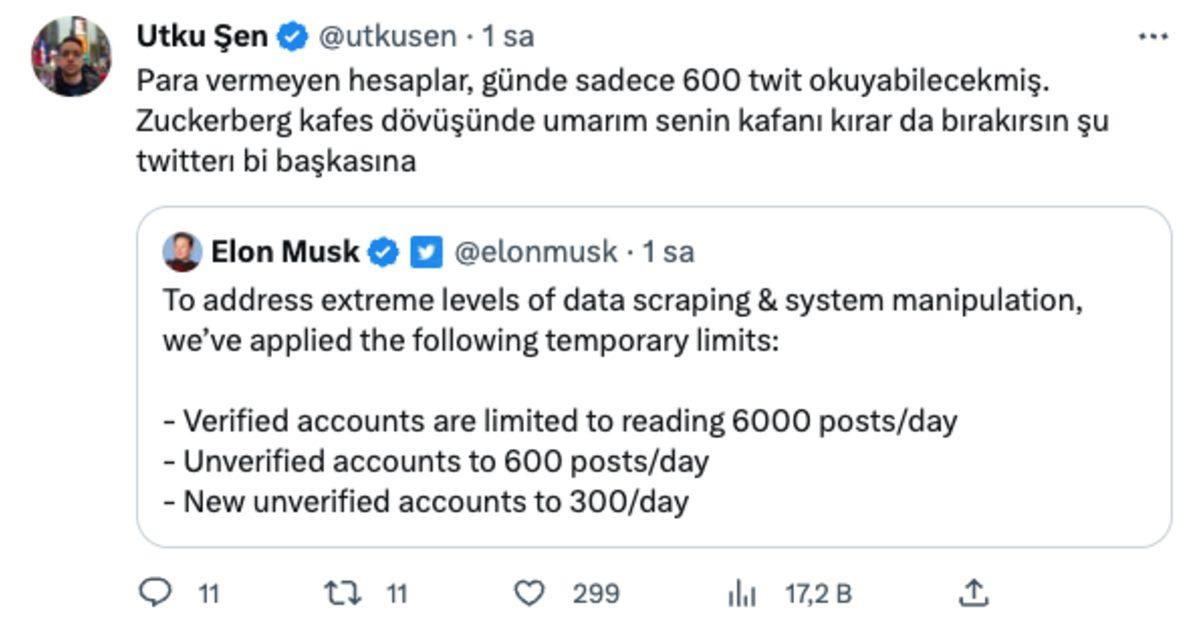 Elon Musk’ın Twitter’ı Kontöre Bağlayan Kısıtlamasına Twitter’dan Gelen Tepkiler
