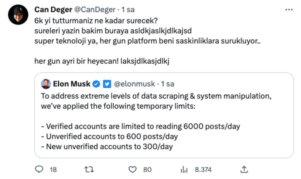 Elon Musk’ın Twitter’ı Kontöre Bağlayan Kısıtlamasına Twitter’dan Gelen Tepkiler
