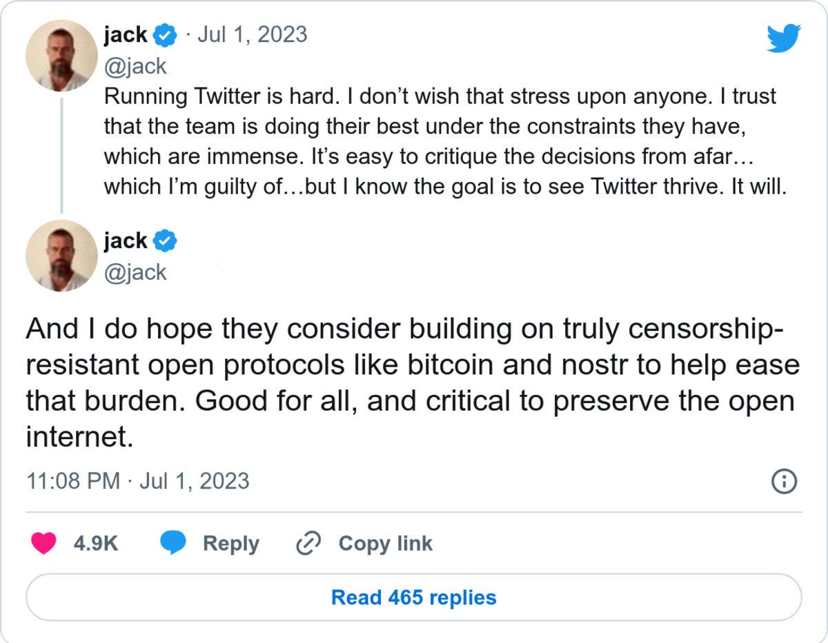 Twitter’ın Eski CEO’su Jack Dorsey, Twitter’ın Son Durumu Hakkında Fikirlerini Paylaştı