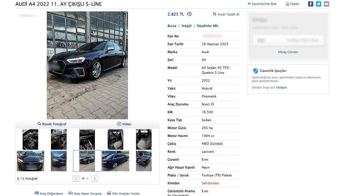 Bakanlığın İkinci El Otomobil Düzenlemesi İlk Günden Elde Kaldı: İlanda 1.000 Lira, Satarken 1 Milyon Lira!