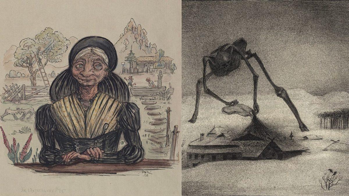 Genç Yaşta Tüm Sevdiklerini Kaybeden Ressamın, Tüylerinizi Diken Diken Edecek Depresif Çizimleri