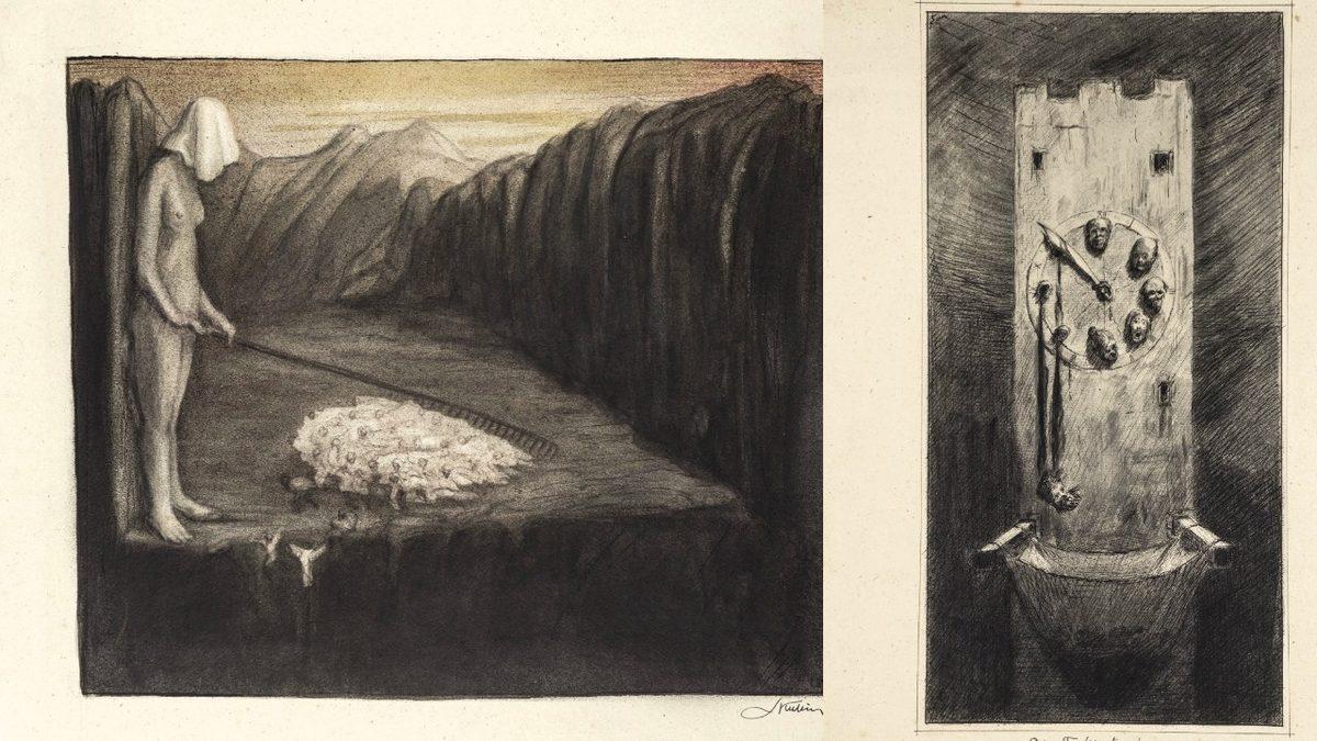 Genç Yaşta Tüm Sevdiklerini Kaybeden Ressamın, Tüylerinizi Diken Diken Edecek Depresif Çizimleri