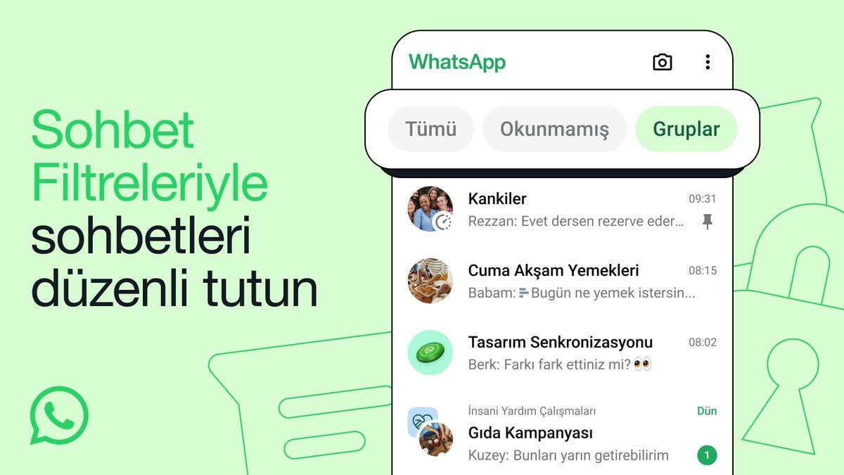 WhatsApp’ta Artık İstediğiniz Sohbeti Kolayca Bulabileceksiniz: 