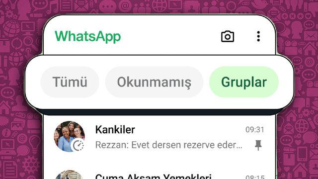 WhatsApp’ta Artık İstediğiniz Sohbeti Kolayca Bulabileceksiniz: "Sohbet Filtreleri" Resmen Kullanıma Sunuldu