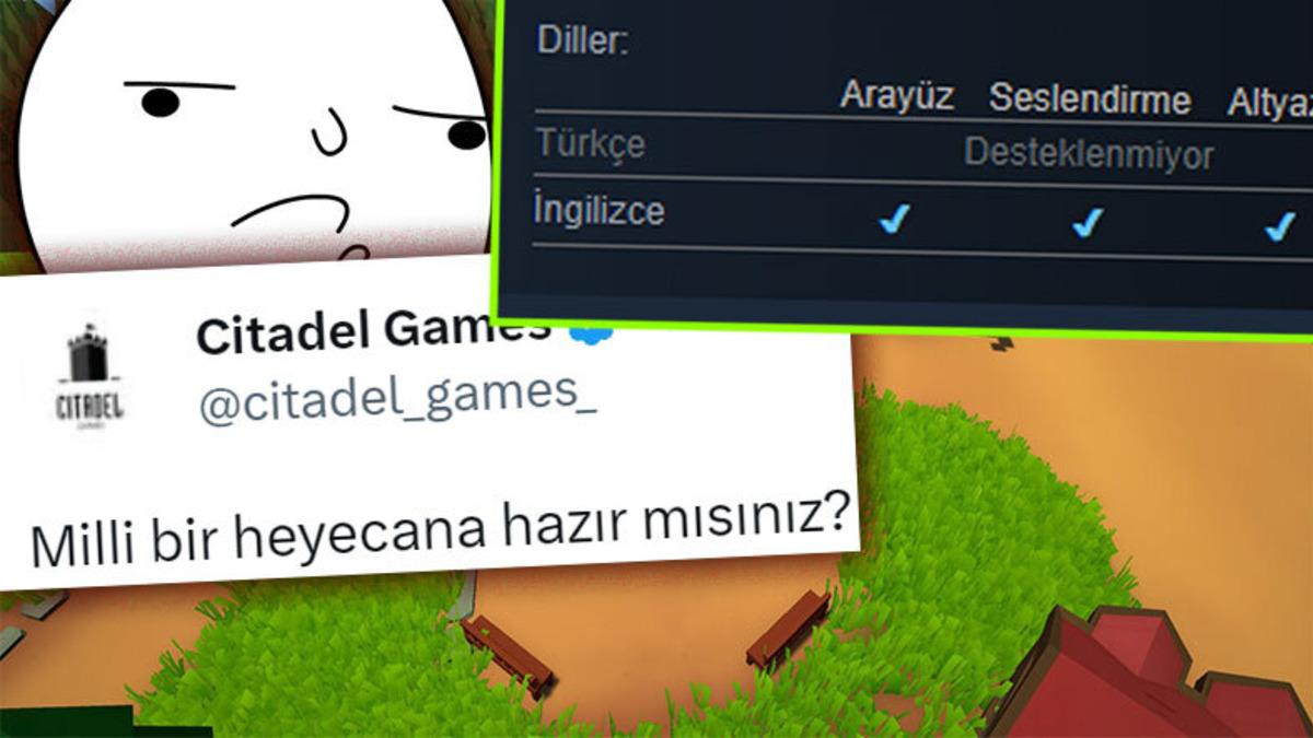 Türk Oyun Şirketi Citadel Games’in, Oyunlarını ‘Ülkemize Destek Olun’ Çağrısıyla Duyurması Tepki Topladı: Tepkilere ’Mizahi’ Yanıt Geldi