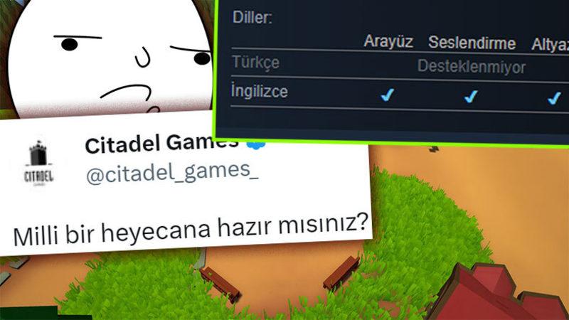 Türk Oyun Şirketi Citadel Games’in, Oyunlarını ‘Ülkemize Destek Olun’ Çağrısıyla Duyurması Tepki Topladı: Tepkilere ’Mizahi’ Yanıt Geldi