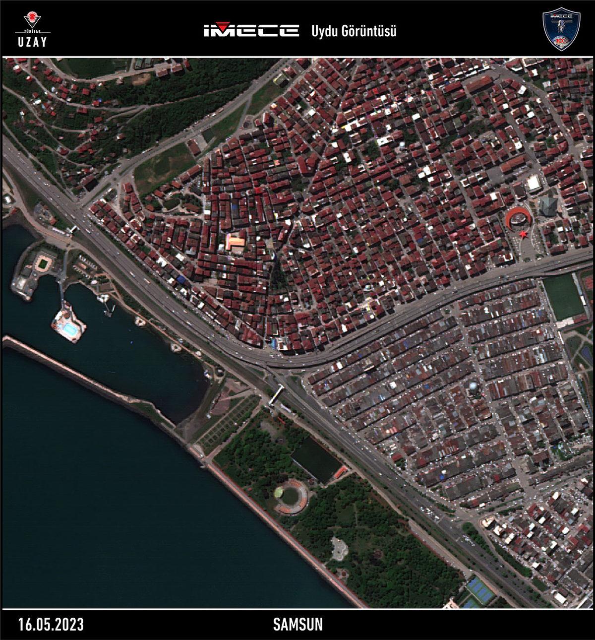 Yerli Gözlem Uydusu İMECE, 4 Yeni Fotoğraf Gönderdi: Mersin, Samsun, Çanakkale ve KKTC, Uzaydan Görüntülendi!