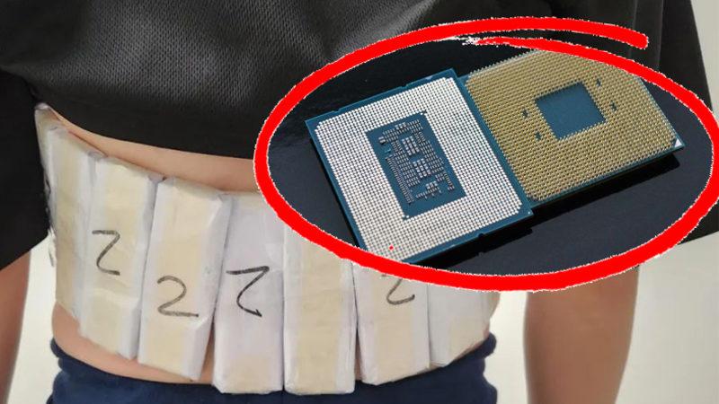 Uyuşturucu Kaçırır Gibi Karnına 306 Tane İşlemci Bağlayan Adam, Ağırlık Yüzünden Yakalandı!