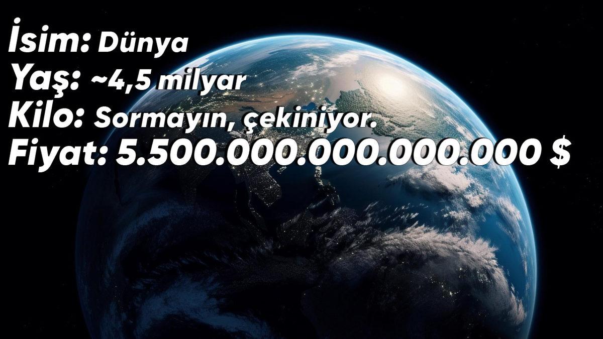 Dünya’yı Satın Almak İsteseydik Kaç Dolar Ödememiz Gerekirdi? (TL’ye Çevirmeyin)