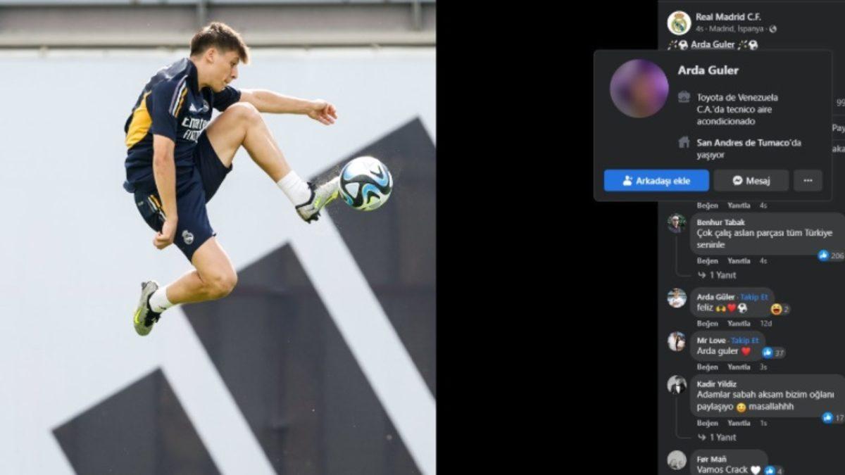 Adminler Yoruldu: Etkileşime Doymayan Real Madrid, Facebook’ta Yanlış Arda Güler’i Etiketledi