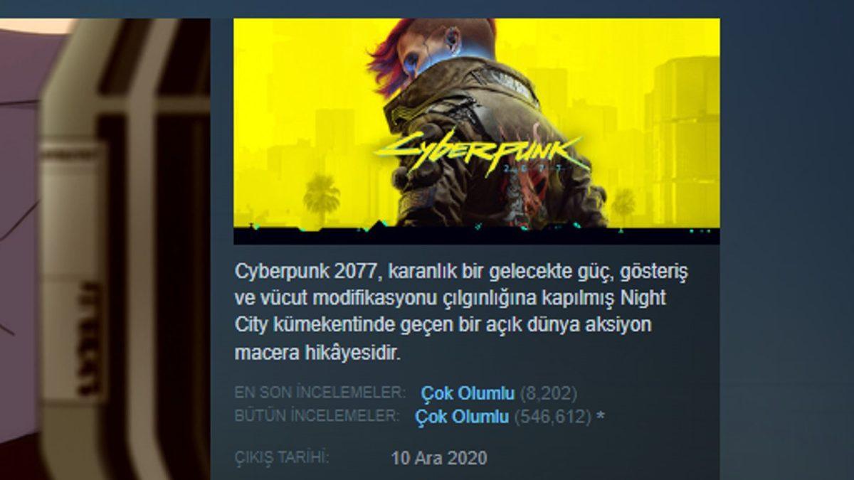 Cyberpunk 2077, Çıkışından Yıllar Sonra Steam’de 