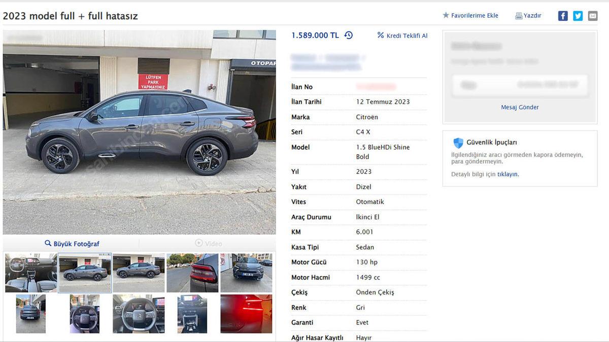 Düzenlemeyi Takan Yok: 2 El Otomobiller Hala Sıfırından Yüksek Fiyata İlana Konuluyor (Satışı Sormayın Bile)