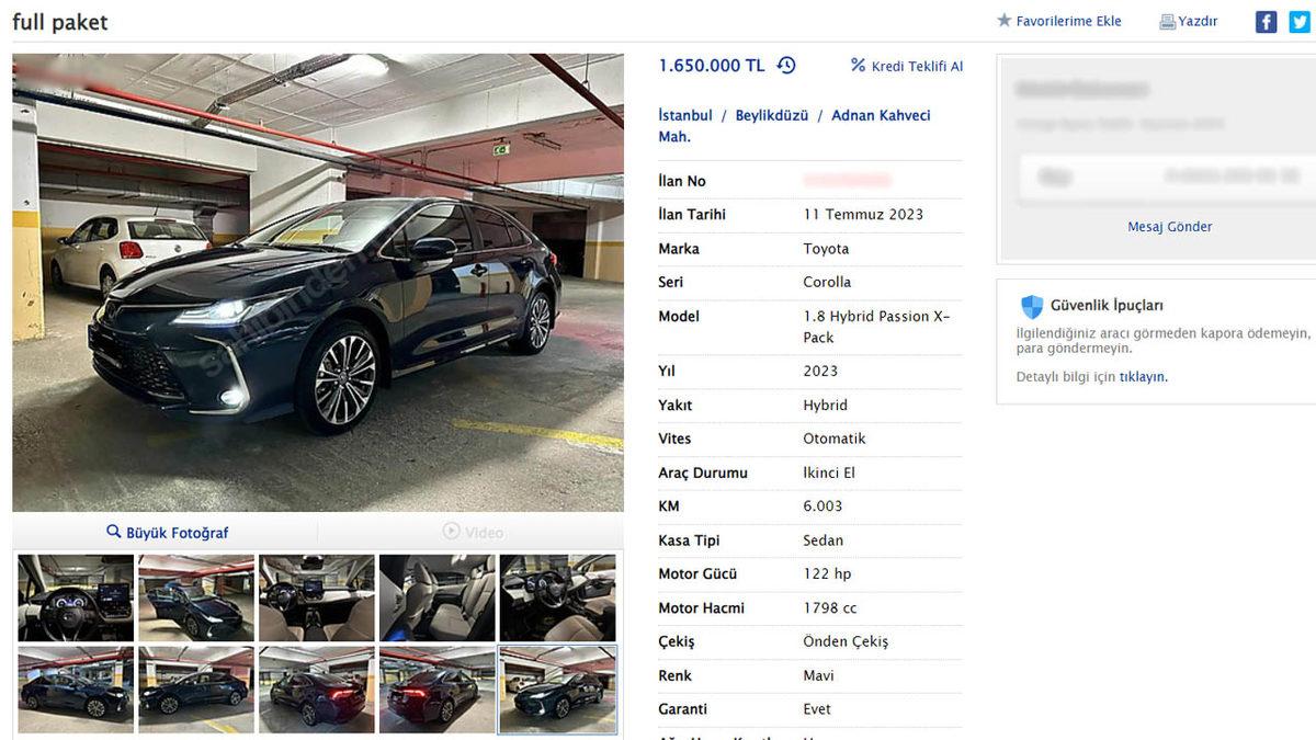 Düzenlemeyi Takan Yok: 2 El Otomobiller Hala Sıfırından Yüksek Fiyata İlana Konuluyor (Satışı Sormayın Bile)