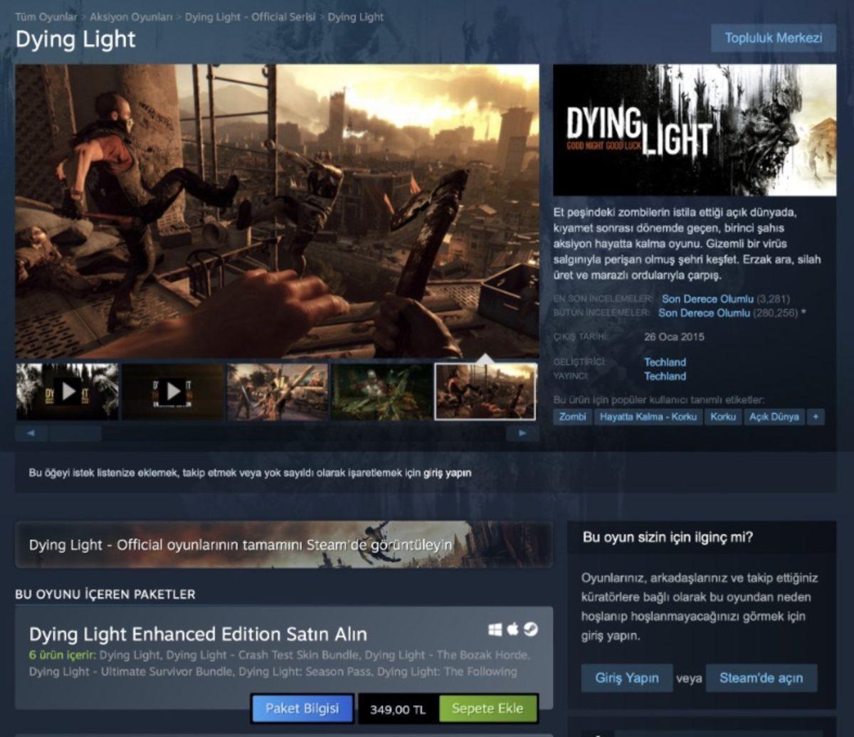 Uzun Süredir Düşük Fiyat Etiketini Koruyan Dying Light, %492 Zamlandı!