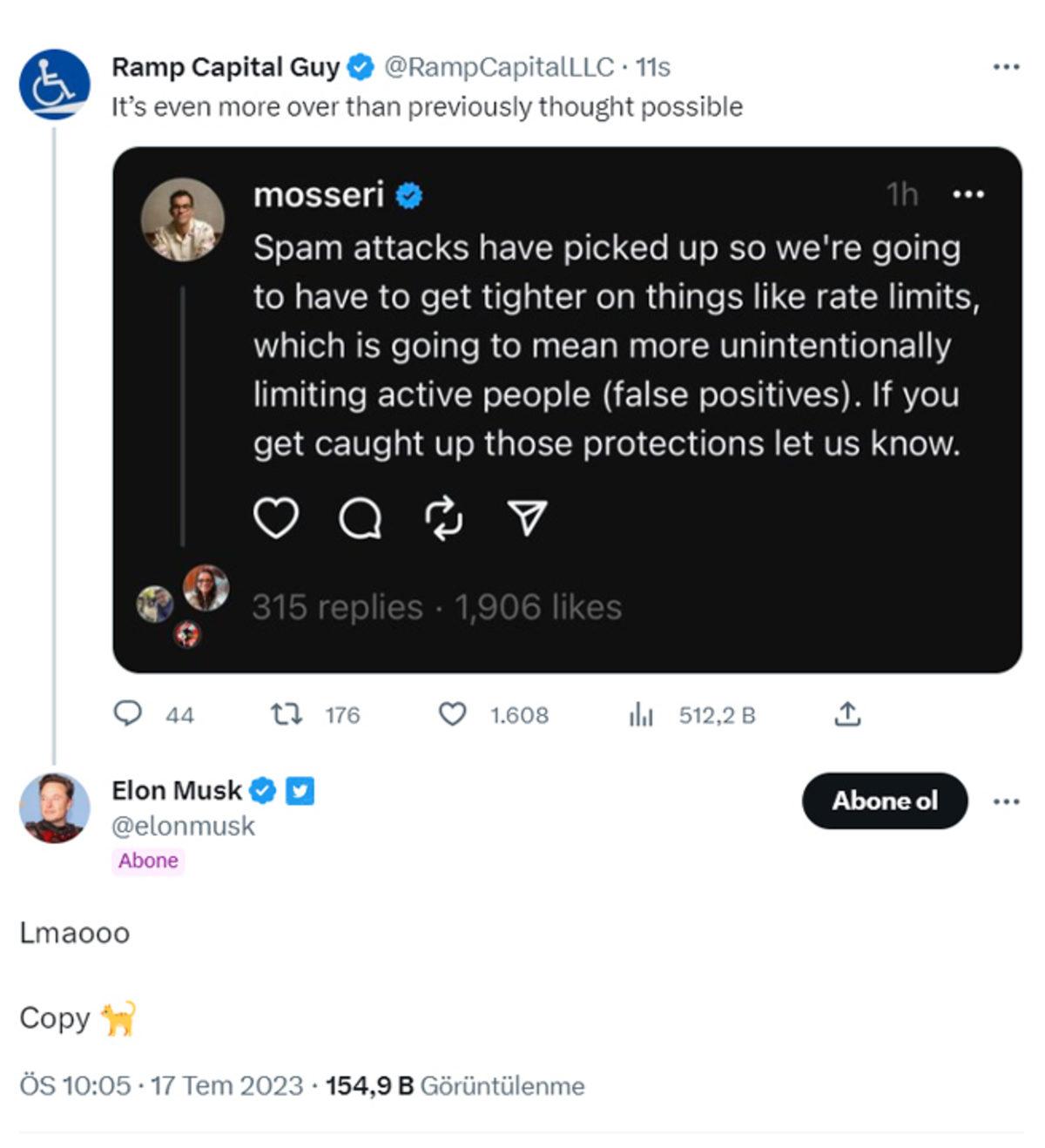 Threads’e Twitter’daki Gibi Görüntüleme Sınırı Geleceği Açıklandı: Elon Musk Dalga Geçti!