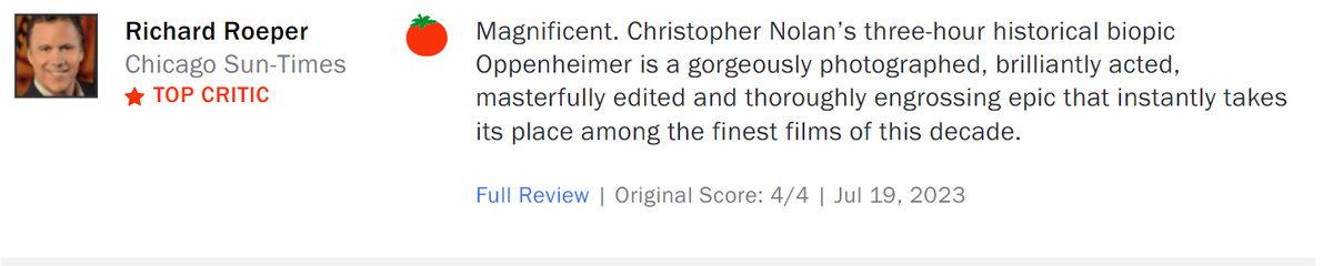 Christopher Nolan’ın Yeni Filmi Oppenheimer’a İlk Tepkiler Geldi: 