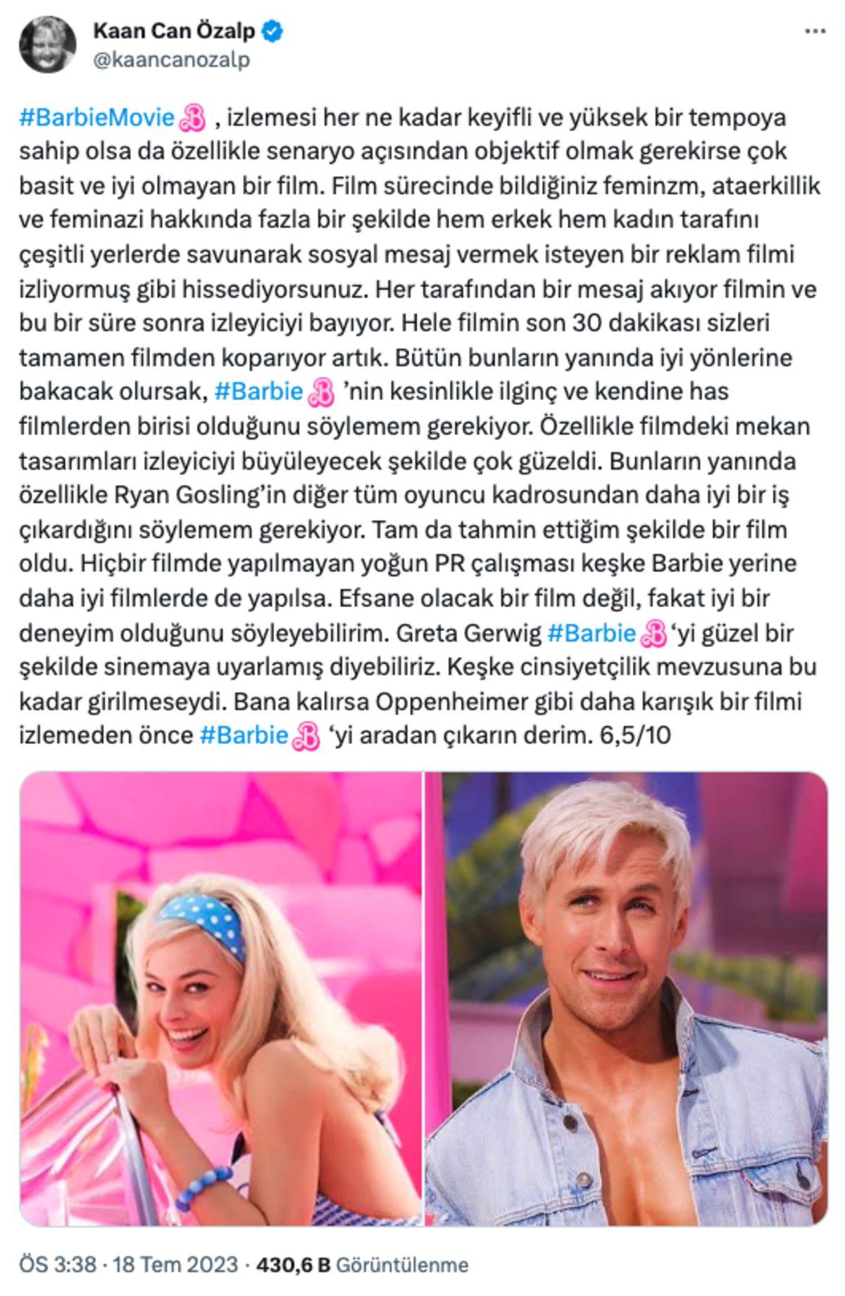 İnsanı Pembe Renk Görmekten Usandıran Barbie Filmini İzleyenlerden Gelen İlk Tepkiler