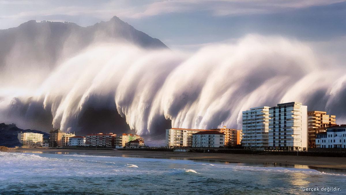 Dünya Tarihinde Kayıtlara Geçen En Büyük Megatsunami: Üst Üste 13 Tane Galata Kulesi Yüksekliğindeydi!