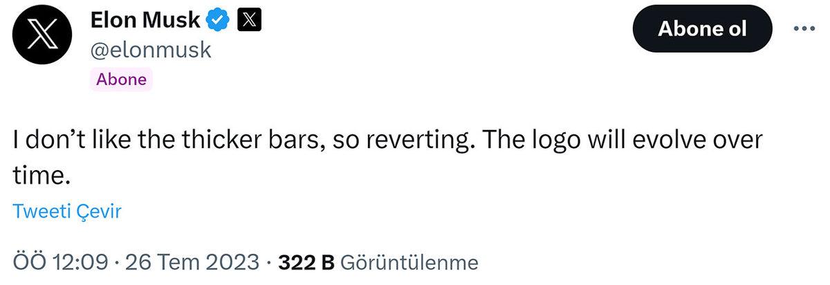 Elon Musk, Twitter’ın Yeni Logosunu da Değiştirdi, Sonra Beğenmeyip Eskisine Döndü