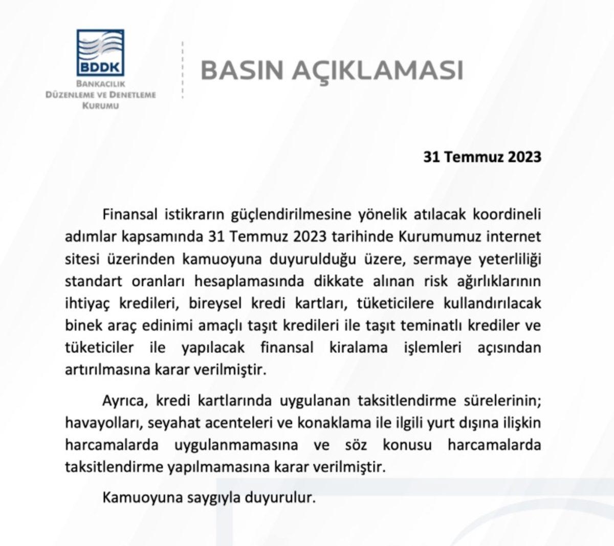 Kredi Kartı Harcamalarına Sınırlama Getirildi: Yurt Dışı Seyahat ve Konaklama İşlemlerinde Taksit Yapılamayacak!