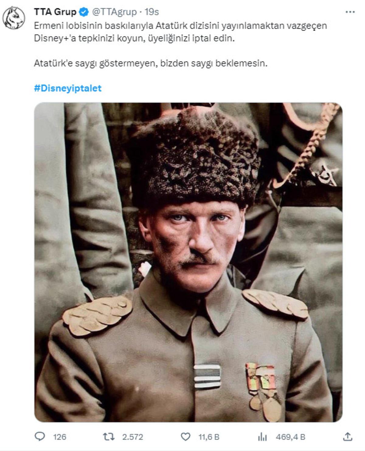 Disney+, Atatürk Dizisi Nedeniyle Boykot Ediliyor: Sosyal Medyada Tepkiler Çığ Gibi!