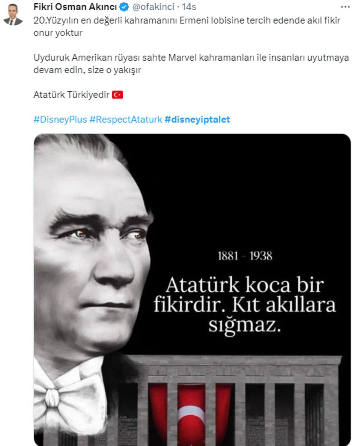 Disney+, Atatürk Dizisi Nedeniyle Boykot Ediliyor: Sosyal Medyada Tepkiler Çığ Gibi!