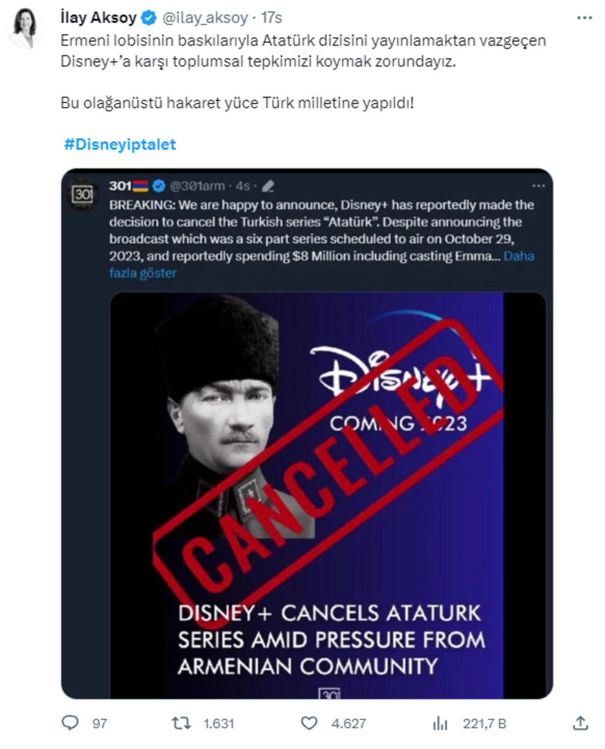 Disney+, Atatürk Dizisi Nedeniyle Boykot Ediliyor: Sosyal Medyada Tepkiler Çığ Gibi!