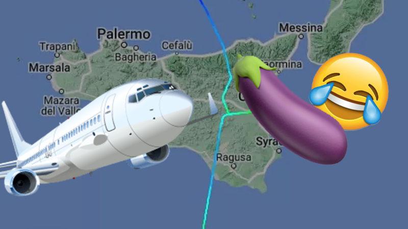 İniş Yapamayan Pilot, Sinirden Gökyüzünde 24 Kilometrelik Penis Çizdi