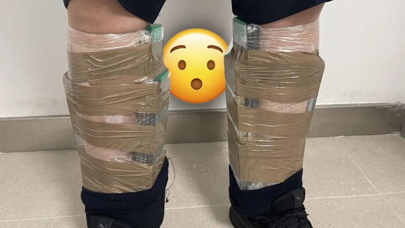 68 iPhone’u Vücuduna Bağlayan Kaçakçı, Ağırlıktan Yürüyemeyince Yakalandı!