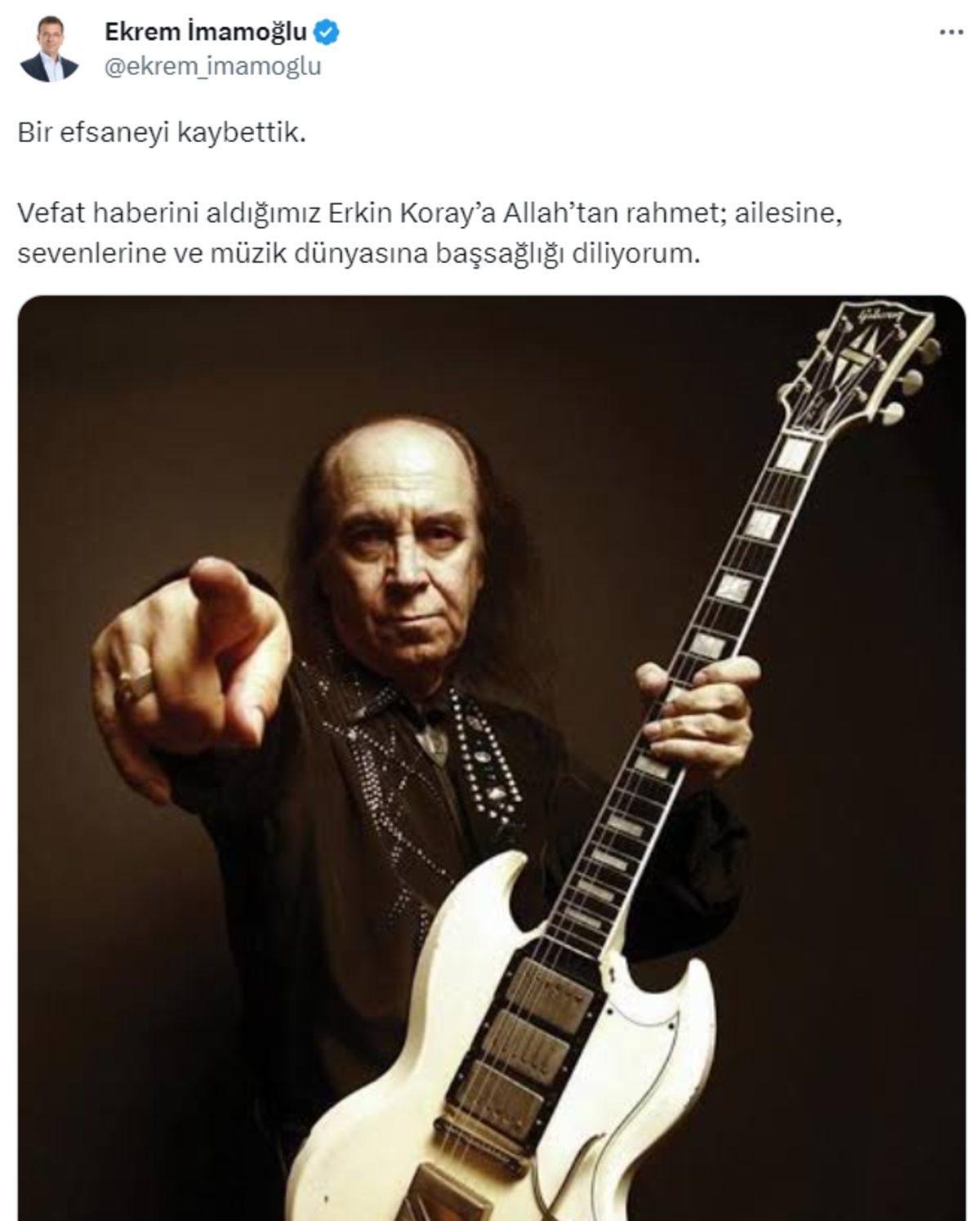 Türk Rock Müziğinin Usta İsmi Erkin Koray Hayatını Kaybetti