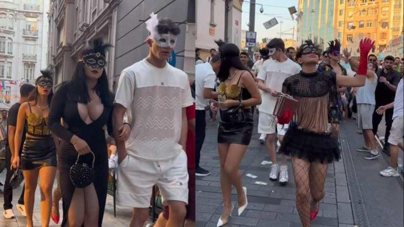 İstiklal Caddesi’nde Havaya Dolar Atarak Gündem Olan Onlyfans İçerik Üreticilerine Polis Baskın Yaptı