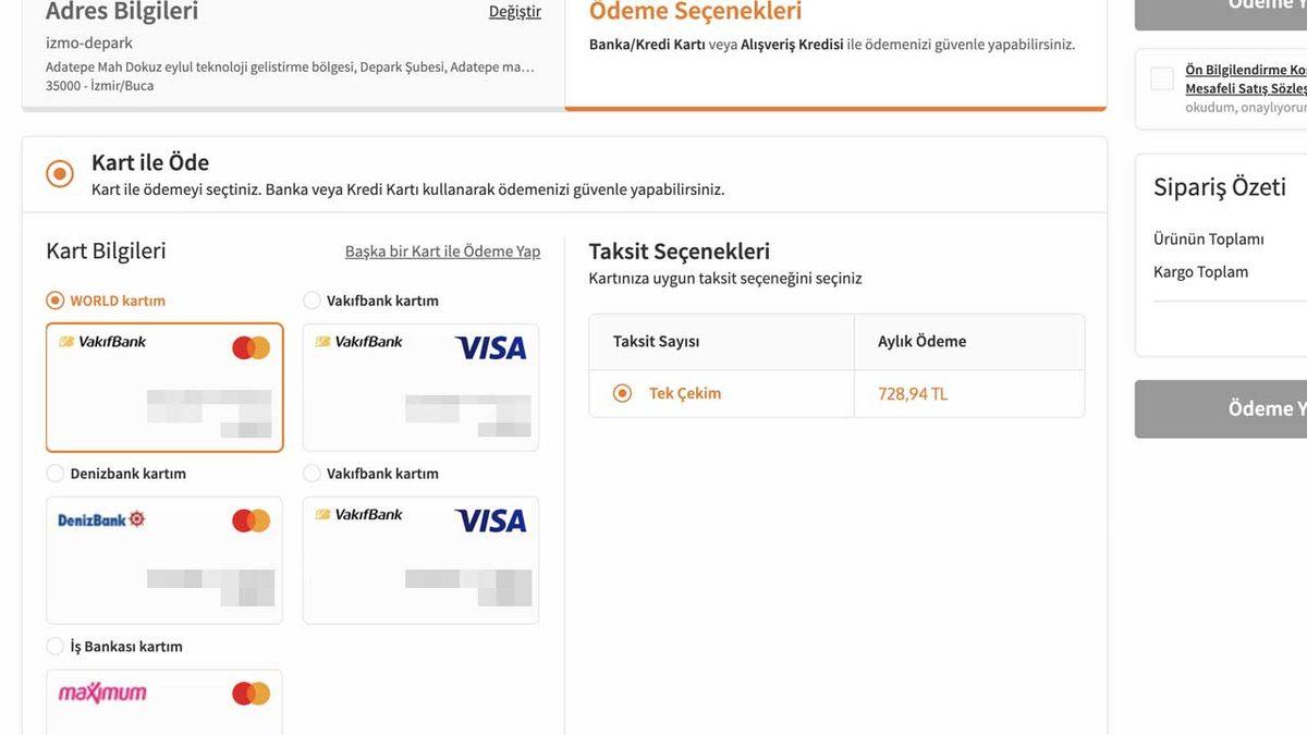 Trendyol’da Hesaba Kayıtlı Kredi Kartları Kayboldu (Açıklama Geldi, Sorun Düzeldi)