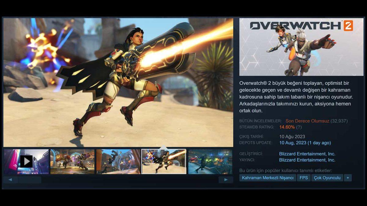 Overwatch 2, Steam’e Gelir Gelmez Tüm Zamanların En Kötü Oyunu Oldu